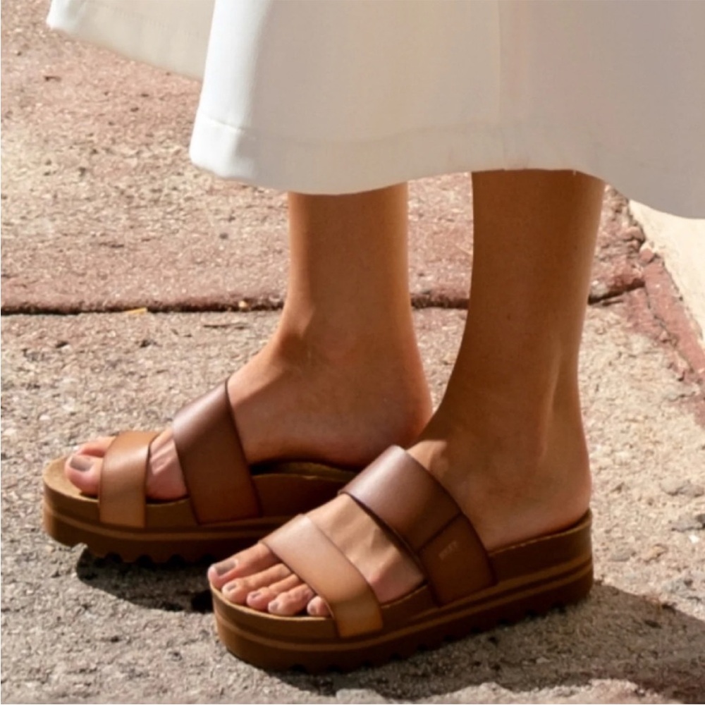 Reef Brown Cushion Vista Hi Women's Sandals